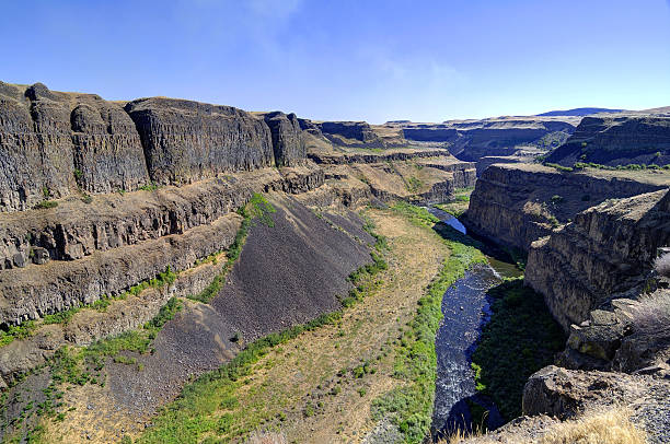 istock water from Palouse Falls flows to a canyon 473349854