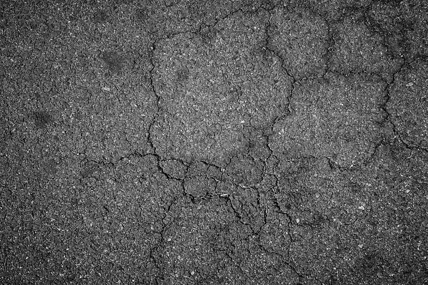 Photo of Crack asphalt background