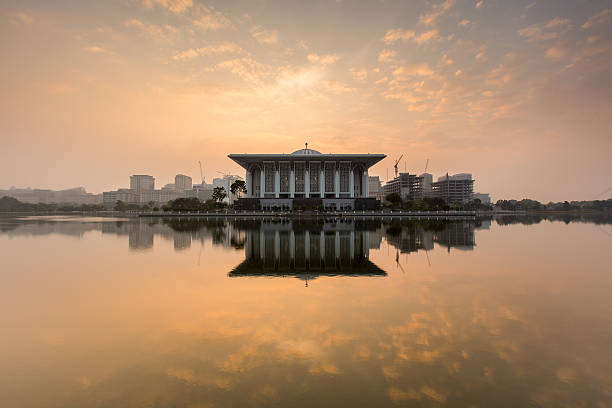 istock Sunrise At Iron Mosque, Putrajaya Malaysia 473350618