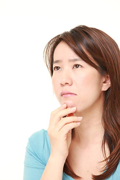 istock Japanese woman worries about something 473352974