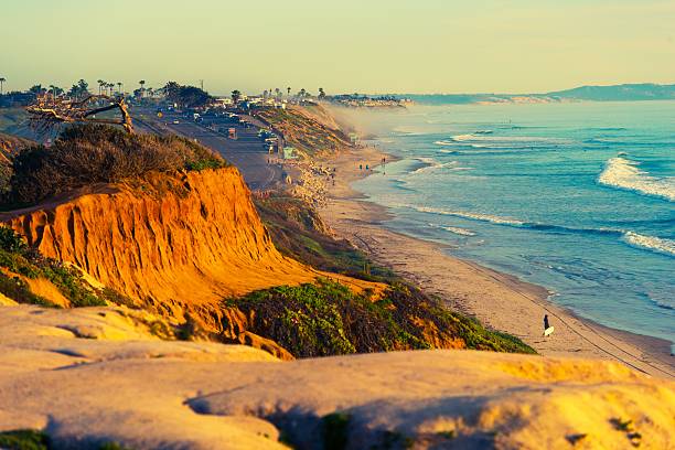 エンシニタスビーチでカリフォルニア - california san diego california beach coastline ストックフォトと画像