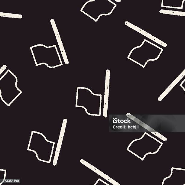 Pattern Background For Flag Doodle Flag Seamless Pattern Background Stock Illustration - Download ...