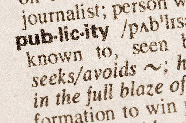 istock Dictionary definition of word publicity 473356858