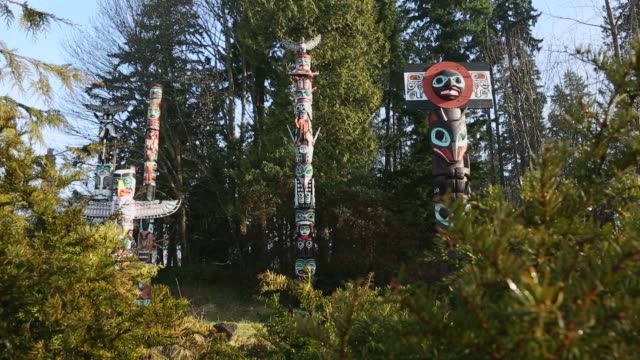Stanley Park Totems Camera Move, Vancouver
