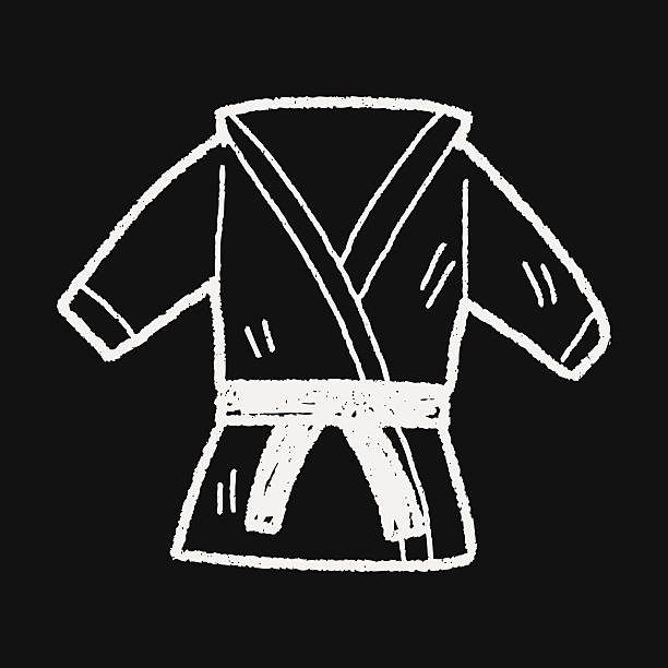 ilustrações, clipart, desenhos animados e ícones de karate rabisco - martial arts child judo computer graphic