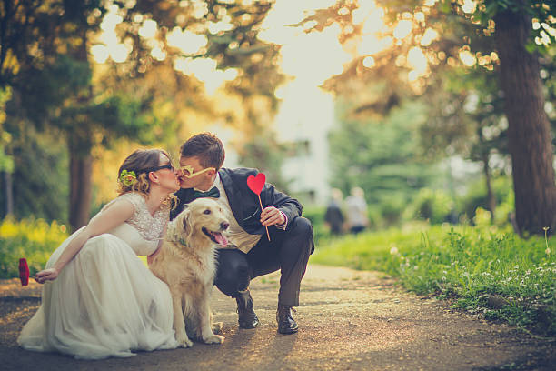istock Happy wedding couple 473369022