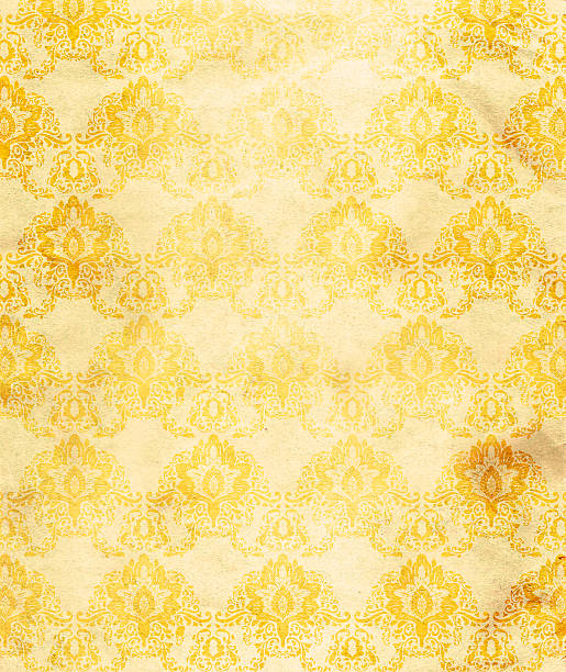 istock Grunge floral paper background. 473370406