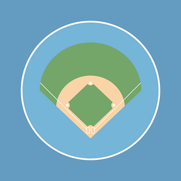 ilustrações, clipart, desenhos animados e ícones de campo de basebol - home base base plate baseball umpire