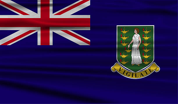istock Flag of Virgin Islands UK with old texture. 473379422