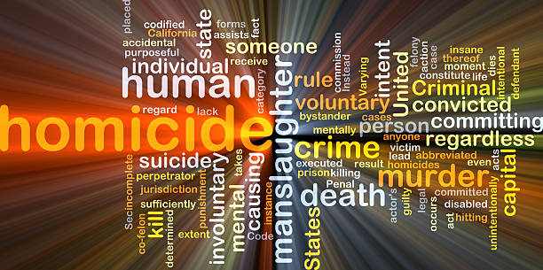 istock Homicide background concept glowing 473413424