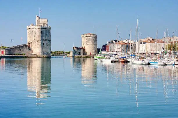 View on the port of La Rochelle in France