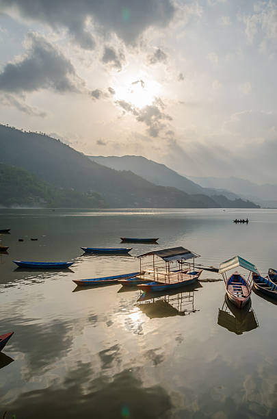 istock Fewa lake at sunset , Pokhara , Nepal 473417042