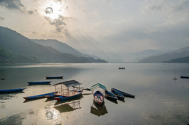 istock Fewa lake at sunset , Pokhara , Nepal 473417046