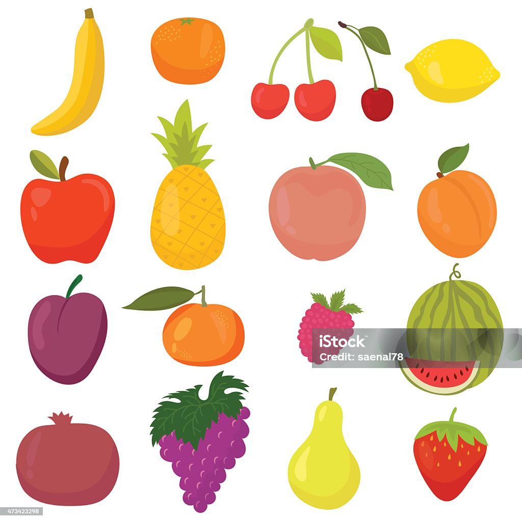 Bộ Vẽ Tay Trái Cây Hoạt Hình Tươi Và Ngon Ngọt Hình minh họa Sẵn ...