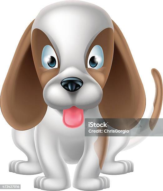 Cute Cartoon Dog Stock Illustration - Download Image Now - 2015, Animal,  Animal Body Part - iStock