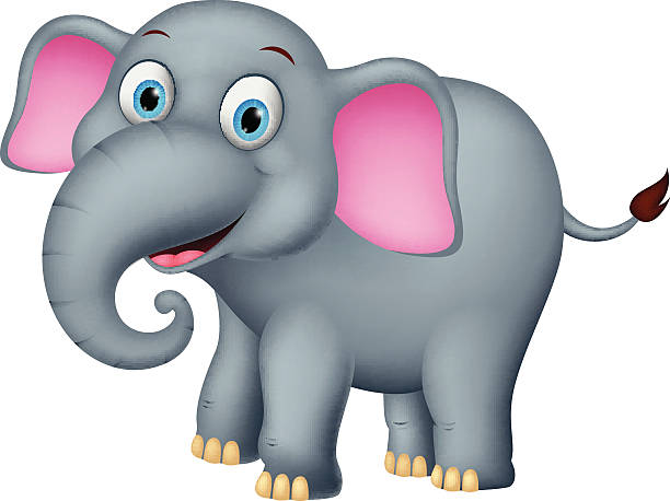 Happy Elephant Cartoon Stock Illustration - Download Image Now - 2015,  Africa, Animal - iStock