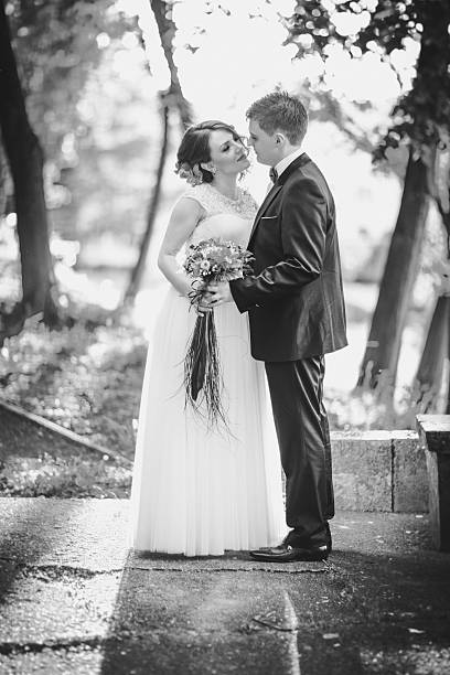 istock Happy wedding couple 473435266