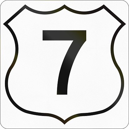 Route marker for Nova Scotia trunk highway number 7