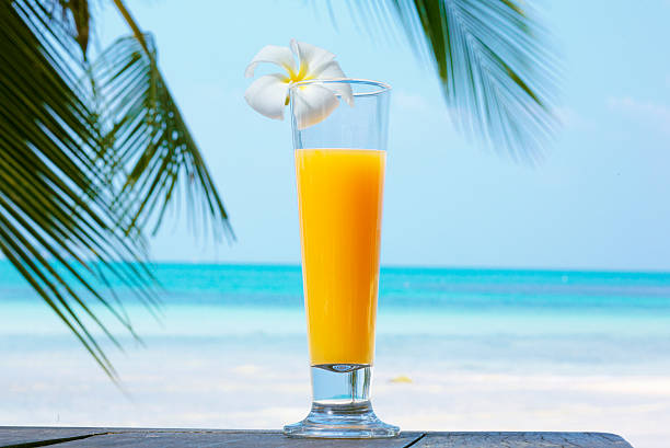 Tropical cocktail on the beach. Thailand. Koh Samui.