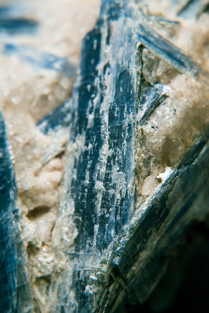 istock Kyanite in Calcite Mineral crystal 473437668
