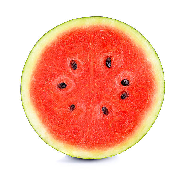 istock Water melon isolated on the white background 473438662