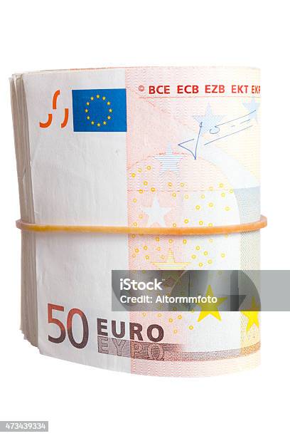 Fifty Euro Notes Bend Stock Photo - Download Image Now - 2015, Bank - Financial Building, Banking