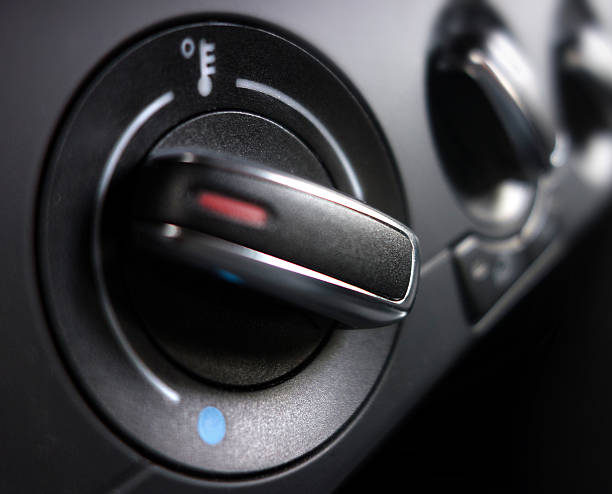 istock Car air conditioning knob macro 473439752