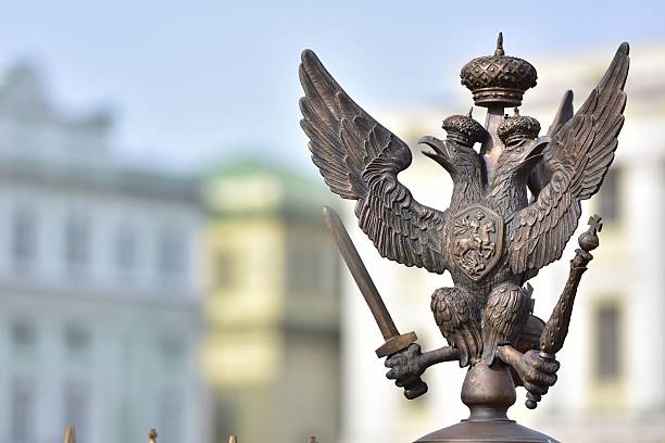 istock Russian Imperial Symbol of Double Headed Eagle 473440124