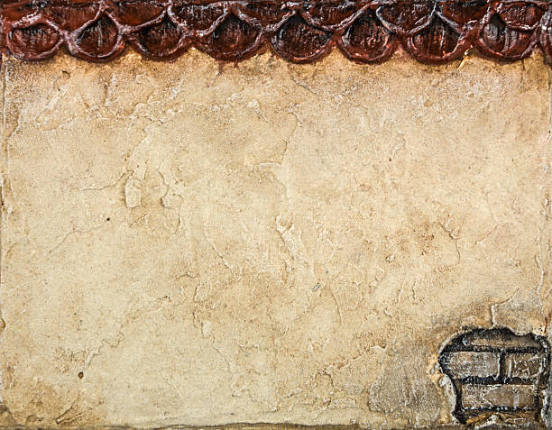 istock Painted textured background, grain structure of the wall 473440478