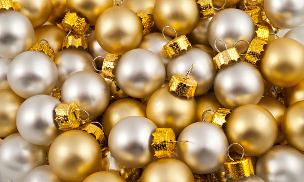 istock Full pack of  opaque christmas balls 473441764