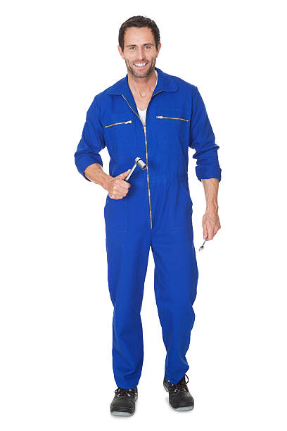 istock Portrait of happy automechanic 473445082