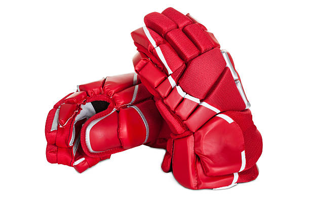 ペアのホッケー手袋 - sports glove ストックフォトと画像