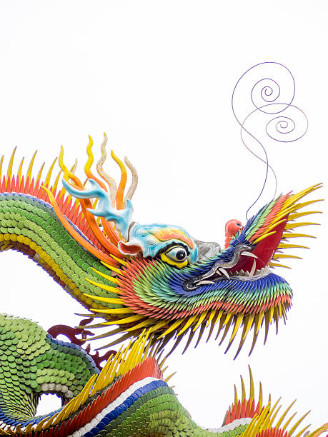 istock colorful chinese dragon on white background 473448558