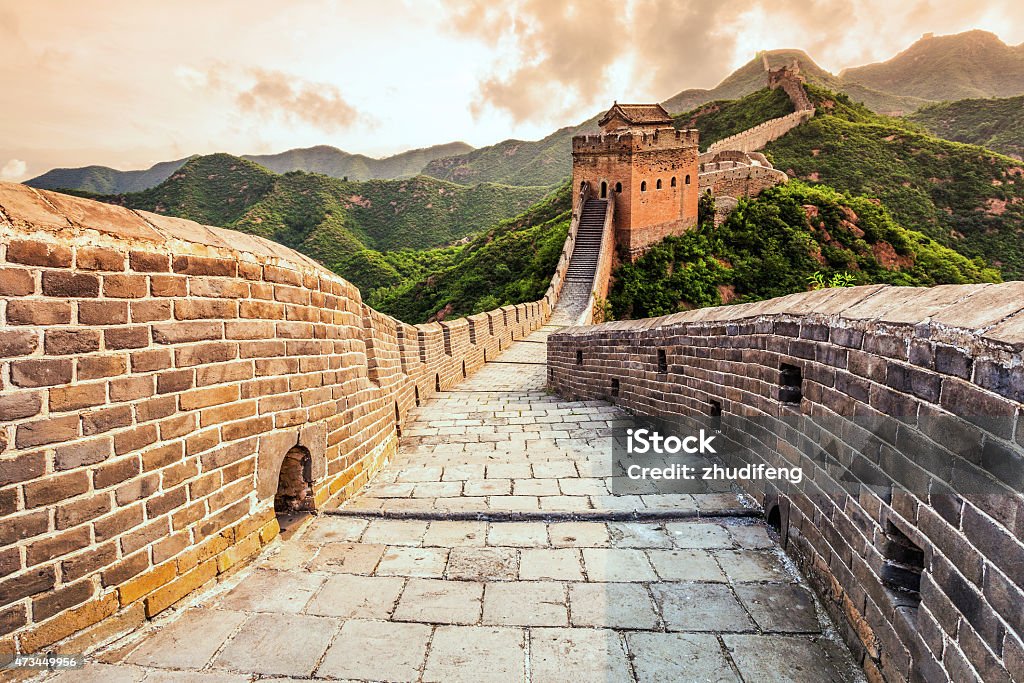 great wall the landmark of china and  beijing Great Wall Of China Stock Photo