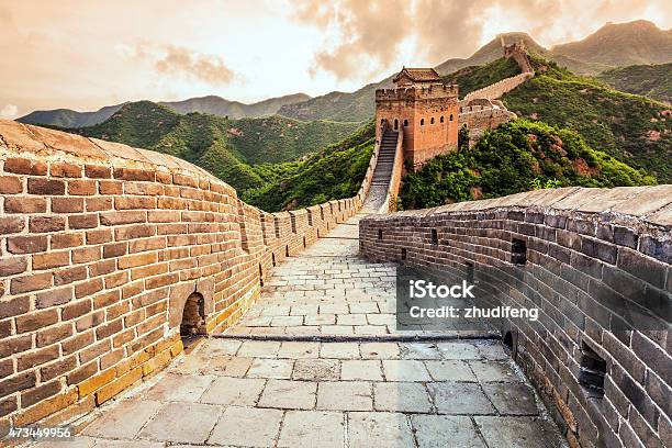 Great Wall The Landmark Of China And Beijing Stock Photo - Download Image Now - Great Wall Of China, Beijing, China - East Asia