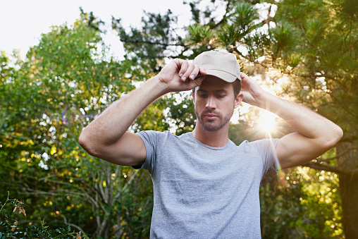 Shot of a young outdoorsman on a hikehttp://195.154.178.81/DATA/i_collage/pu/shoots/804583.jpg