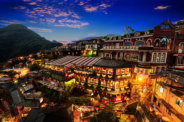 istock Hillside teahouses in Jiufen, Taiwan. 473452290