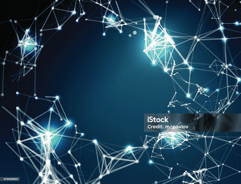 Abstract Network Connection Background Stock Illustration - Download ...