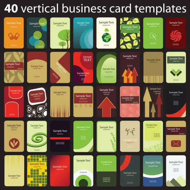 Vector illustration of Business Card Set