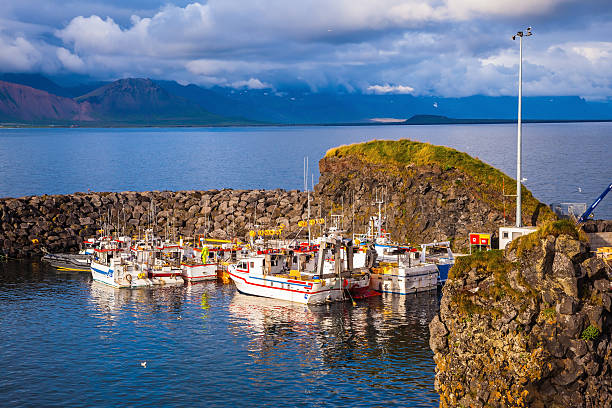 istock White and red fishing boat 473458830