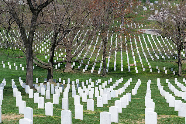 istock Lines of tombstones 473460140