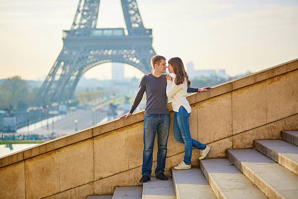 istock Young romantic couple in Paris 473461752