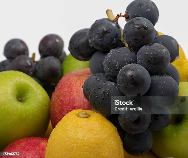 Mixed Fresh Fruit Stock Photo - Download Image Now - 2015, Apple - Fruit, Beauty In Nature