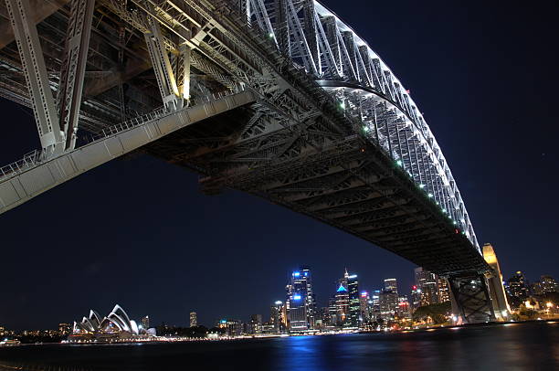 istock Sydney Harbour Bridge Panorama at Night 473464176