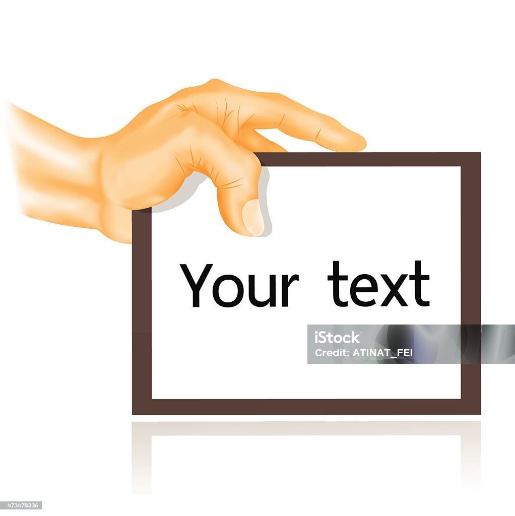 Description Paper Hand Paper Hand Stock Illustration - Download Image Now - 2015, Adult ...