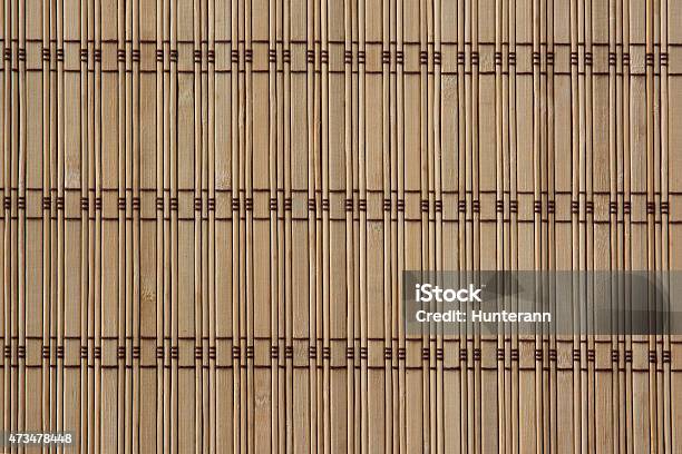 Bamboo Mat Stock Image Stock Photo - Download Image Now - 2015, Backgrounds, Bamboo - Material
