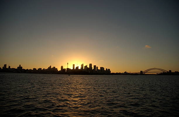 istock Sydney Harbour Wide Angle at Sunset 473479212