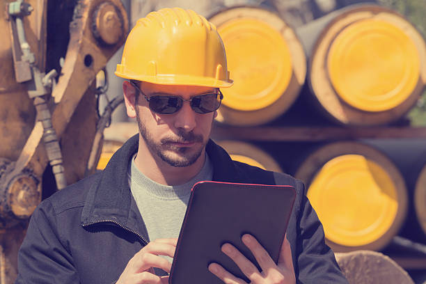 istock Real and ordinary construction worker on his job. 473486272