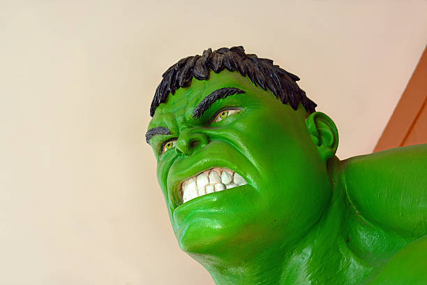 Ayutthaya,Thailand - November 08, 2014: The Hulk model at Thung Bua Chom floating market