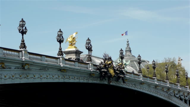 Bridge of Alexandre III and Grand Palais. Paris, France